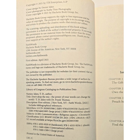 Don't Drop the Mic: The Power of Your Words Can Change the World by  in Used - - Picture 3 of 9